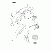 Схема вузла: Заднє крило для Suzuki TS185
