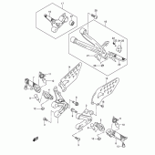 Схема вузла: Підніжки для Suzuki GSX-R1000