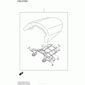 Схема узла: Заглушка сиденья пассажира для Suzuki VZ1500 Boulevard M90
