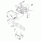 Схема вузла: Задній ліхтар (Стоп-сигнал) (Model n/r p9) для Suzuki TS125