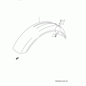 Схема вузла: Переднє крило для Suzuki DR650 DR650S