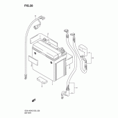 Схема вузла: Акумулятор для Suzuki GSX1400
