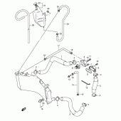 Схема вузла: Патрубок системи охолодження для Suzuki GSX-R1000