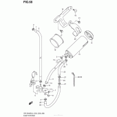Схема вузла: Система вентиляції бензобака (Dr-Z400Sl3 E33) для Suzuki DR-Z400 DR-Z400S