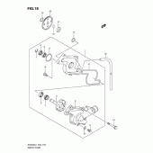 Схема вузла: Водяний насос Suzuki SV650