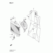 Схема узла: Радиатор для Suzuki UH200 Burgman