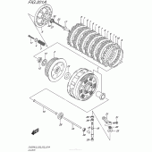 Схема вузла: Зчеплення для Suzuki DL650 V-Strom
