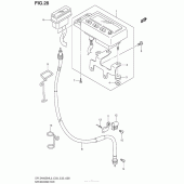 Схема узла: Спидометр для Suzuki DR-Z400 DR-Z400SM