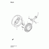 Схема вузла: Статор & Ротор для Suzuki DR650 DR650SE