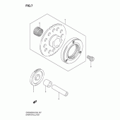 Схема узла: Привод стартера для Suzuki DR200 DR200SE