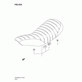 Схема узла: Сиденье (Model l0) для Suzuki RV125