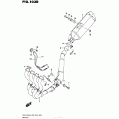 Схема вузла: Вихлопна система (Gsx-R1000L6 E28) для Suzuki GSX-R1000