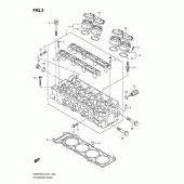 Схема узла: Головка цилиндра для Suzuki GSR750