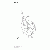 Схема вузла: Вентилятор радіатора для Suzuki DR-Z400 DR-Z400SM