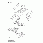 Схема вузла: Кронштейн паливного бака (Model l0) для Suzuki GSX1300 B-King