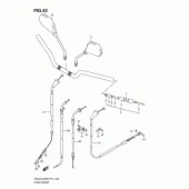 Схема узла: Руль & Тросики (En125hu/huz) для Suzuki EN125