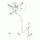 Схема вузла: Передній гальмівний циліндр (Model k/l/m/n/s) для Suzuki RMX250