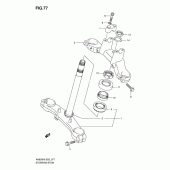 Схема узла: Рулевая траверса для Suzuki AN650 Burgman (EU analogue of SkyWave)