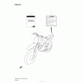 Схема узла: Информационные наклейки (Dr-Z125Ll3 E28) для Suzuki DR-Z125 DR-Z125L