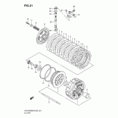 Схема узла: Сцепление для Suzuki DR-Z400 DR-Z400SM