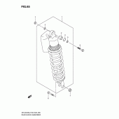 Схема узла: Задний амортизатор (Dr-z400sl2 e03) для Suzuki DR-Z400 DR-Z400S