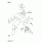Схема узла: Заднее крыло для Suzuki DR-Z400 DR-Z400S