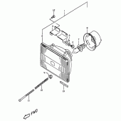 Схема вузла: Фара для Suzuki DR350