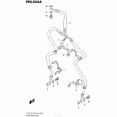 Схема вузла: Передній гальмівний шланг Suzuki VZ1500 Boulevard M90