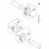 Схема вузла: Пульт управління рульовий для Suzuki DR-Z400 DR-Z400S