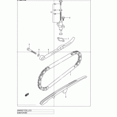 Схема вузла: Ланцюг ГРМ & Натягувач & Заспокоювач для Suzuki AN400 Burgman (EU analogue of SkyWave)