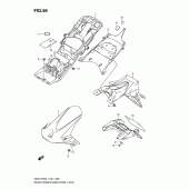 Схема узла: Заднее крыло (Gsx-r750l1 e24) для Suzuki GSX-R750