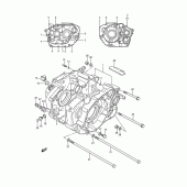 Схема вузла: Картер двигуна для Suzuki LS650 Savage