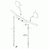 Схема вузла: Кермо & Тросики для Suzuki RMX250