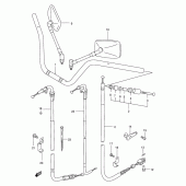 Схема узла: Руль & Тросики для Suzuki GZ250 Marauder