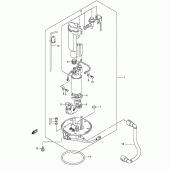 Схема вузла: Паливний насос (Model k3) для Suzuki GSX-R600