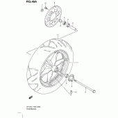Схема узла: Переднее колесо (Model executive p19 and racing p19) для Suzuki UH125 Burgman