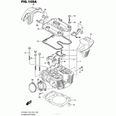 Схема вузла: Головка циліндра (Задня) (Vzr1800L7 E28) для Suzuki VZR1800 Boulevard M109R BOSS