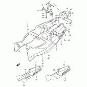 Схема узла: Боковые панели (Model l) для Suzuki GSX-R400