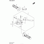 Схема узла: Ручки руля для Suzuki DR-Z70