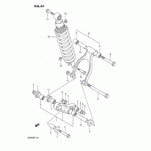 Схема вузла: Важіль прогресії для Suzuki DR650 DR650R
