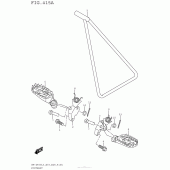 Схема вузла: Підніжки для Suzuki RM-Z450