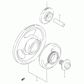 Схема вузла: Привід стартера для Suzuki GSX750