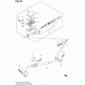 Схема вузла: Головний циліндр зчеплення для Suzuki DL1000 V-Strom
