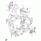 Схема вузла: Рама для Suzuki VL800 Intruder Volusia