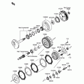 Схема узла: Сцепление для Suzuki DR-Z110