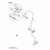 Схема вузла: Передній гальмівний циліндр Suzuki DR-Z400 DR-Z400SM