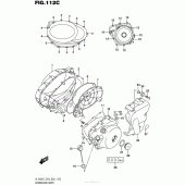 Схема узла: Крышки картера (Vl1500Bl7 E33) для Suzuki VL1500 Boulevard C90 B.O.S.S