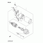 Схема узла: Стартер электрический для Suzuki TU250