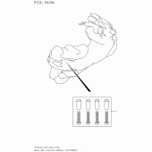 Схема вузла: Hook Set Pillion Handle (Optional) для Suzuki AN650 Burgman (EU analogue of SkyWave)