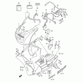 Схема вузла: Облицювальні елементи (Model m 0jw) для Suzuki RGV250